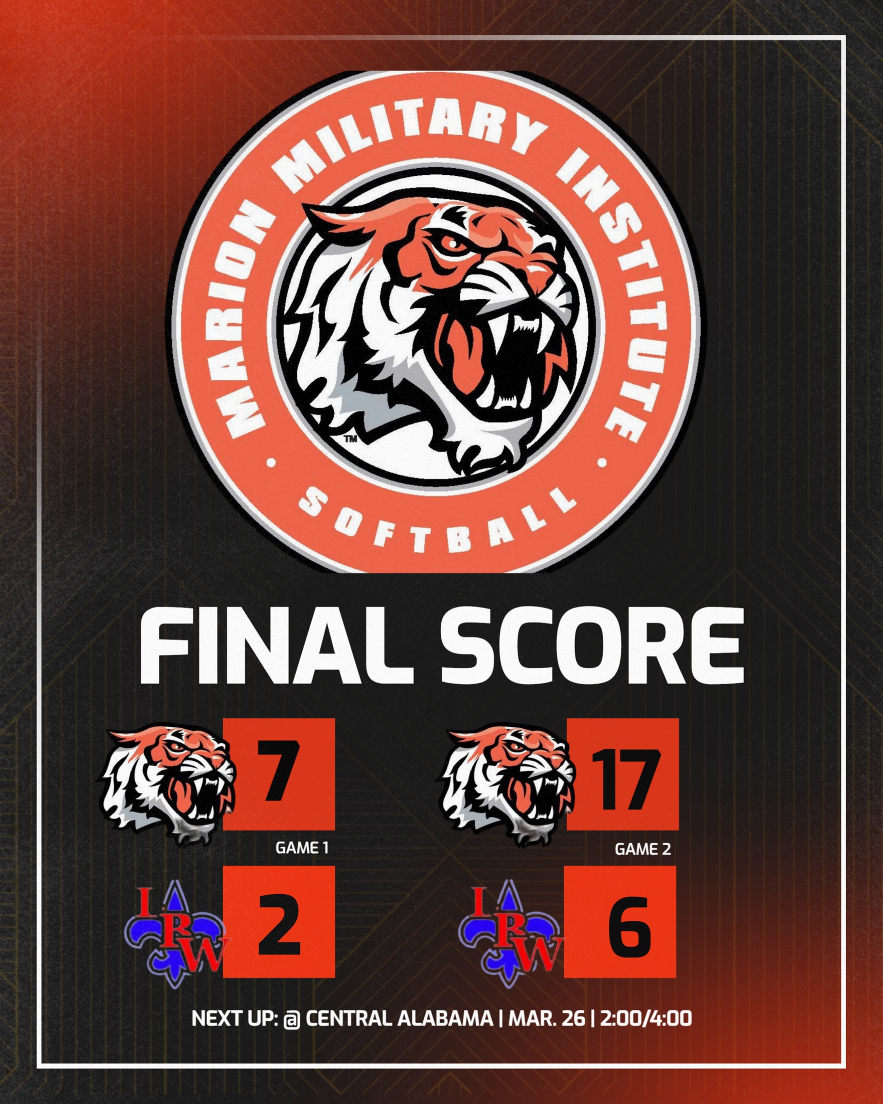 Softball Sweeps LBW