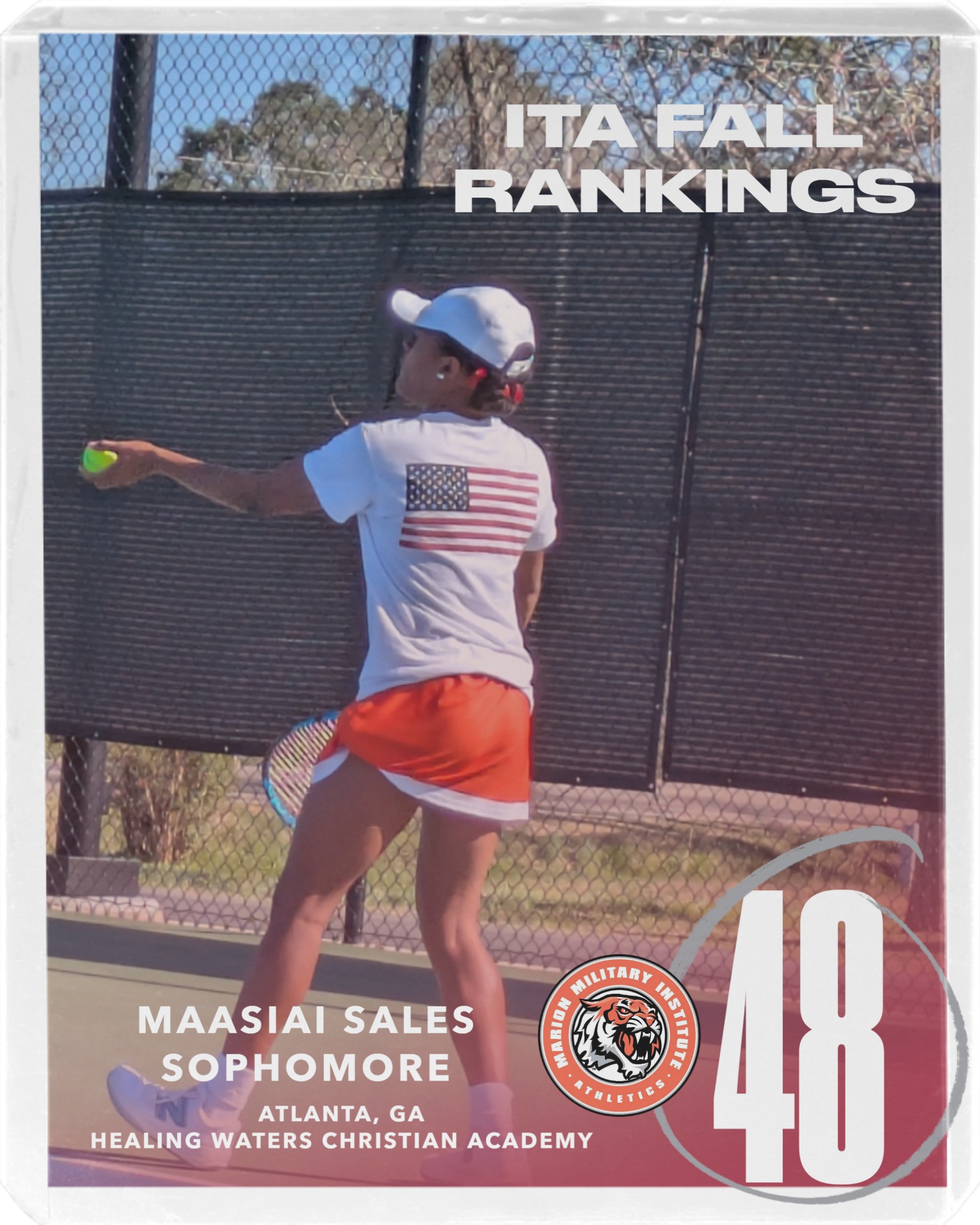 Sales Finishes Fall Season with Top 50 ITA Ranking